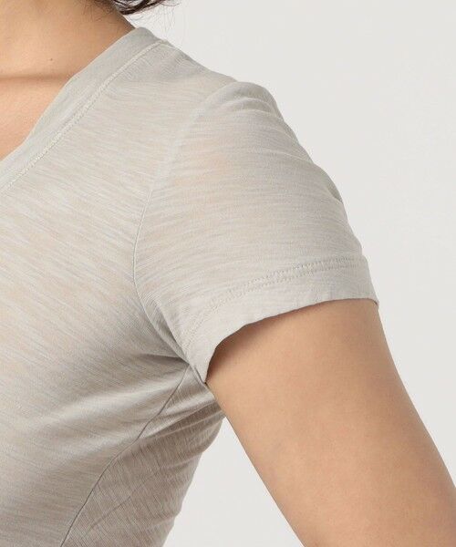 TOMORROWLAND / トゥモローランド Tシャツ | スラブジャージー VネックTシャツ WUA3037 | 詳細8