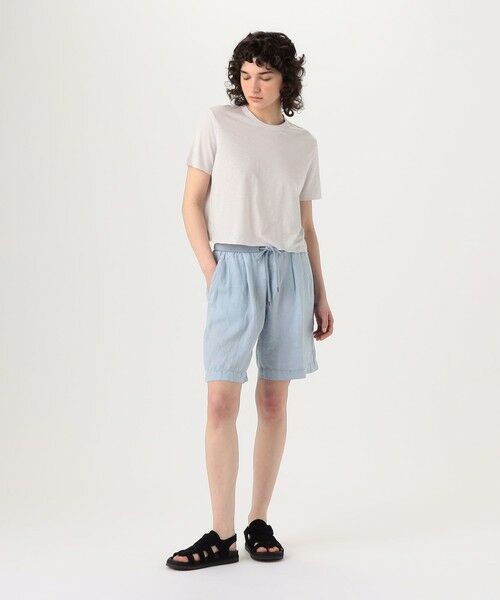 TOMORROWLAND / トゥモローランド ショート・ハーフ・半端丈パンツ | ライトウェイトリネン ハーフパンツ WKO4318 | 詳細1