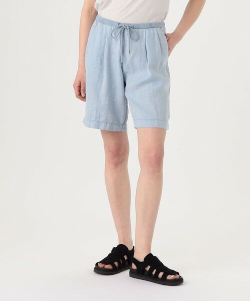 TOMORROWLAND / トゥモローランド ショート・ハーフ・半端丈パンツ | ライトウェイトリネン ハーフパンツ WKO4318 | 詳細2