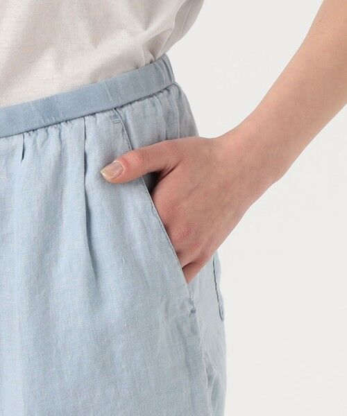 TOMORROWLAND / トゥモローランド ショート・ハーフ・半端丈パンツ | ライトウェイトリネン ハーフパンツ WKO4318 | 詳細7