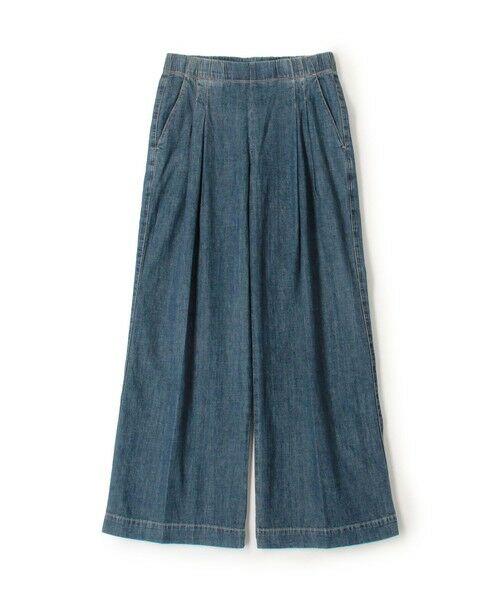 TOMORROWLAND/トゥモローランド コットンデニム タックワイドパンツ WCID1090 67 ダークブルー 1(M) TOMORROWLAND/トゥモローランド コットンデニム タックワイドパンツ WCID1090 67 ダークブルー 1(M)