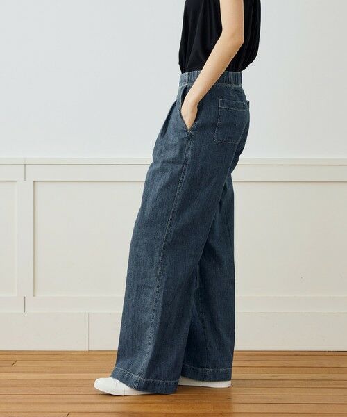 TOMORROWLAND / トゥモローランド デニムパンツ | コットンデニム タックワイドパンツ WCID1090 | 詳細3