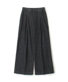 TOMORROWLAND / トゥモローランド デニムパンツ | コットンデニム タックワイドパンツ WBID1090