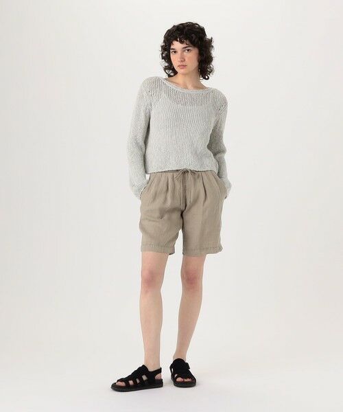 TOMORROWLAND / トゥモローランド ショート・ハーフ・半端丈パンツ | ライトウェイトリネン ハーフパンツ WKO4318 | 詳細1