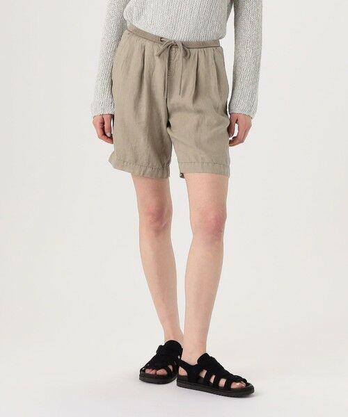 TOMORROWLAND / トゥモローランド ショート・ハーフ・半端丈パンツ | ライトウェイトリネン ハーフパンツ WKO4318 | 詳細2