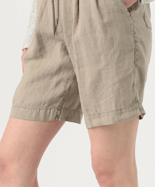 TOMORROWLAND / トゥモローランド ショート・ハーフ・半端丈パンツ | ライトウェイトリネン ハーフパンツ WKO4318 | 詳細8