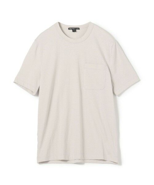 TOMORROWLAND / トゥモローランド Tシャツ | コットンリネン ポケットTシャツ MCBJ3750(15 ライトグレー)