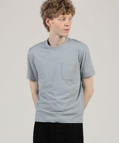 TOMORROWLAND / トゥモローランド Tシャツ | コットンリネン ポケットTシャツ MCBJ3750 | 詳細1