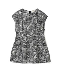 TOMORROWLAND / トゥモローランド シャツ・ブラウス | パッチワークレースプリント シェイプブラウス