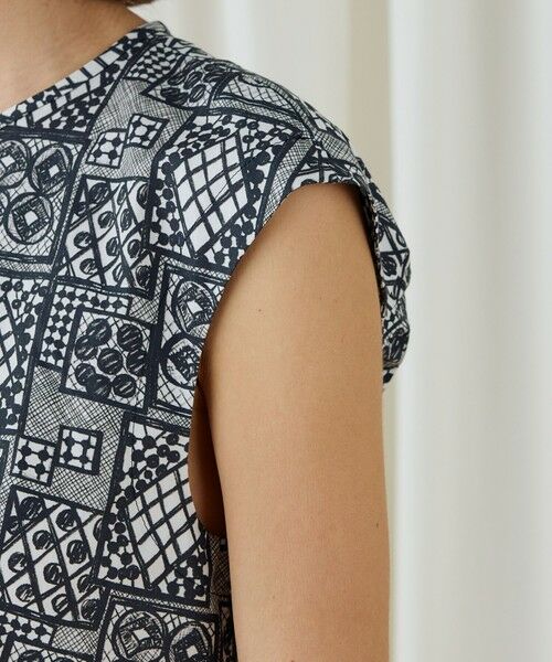 TOMORROWLAND / トゥモローランド シャツ・ブラウス | パッチワークレースプリント シェイプブラウス | 詳細6