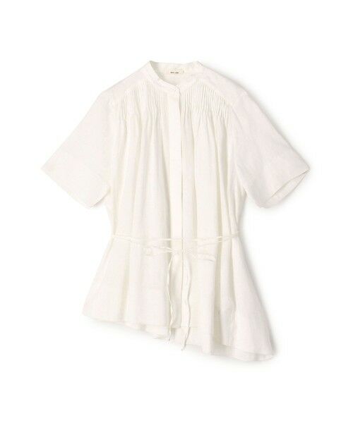 TOMORROWLAND/トゥモローランド レーヨンシルククロス アシンメトリーヘムブラウス 11 ホワイト F