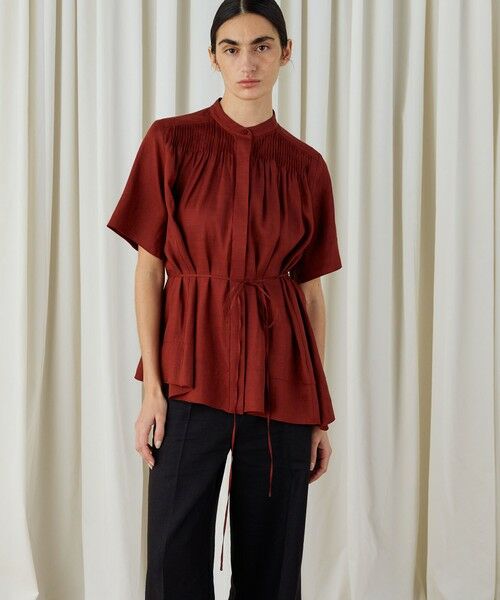 TOMORROWLAND / トゥモローランド シャツ・ブラウス | レーヨンシルククロス アシンメトリーヘムブラウス | 詳細2