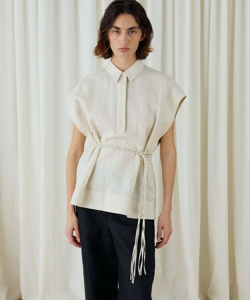 TOMORROWLAND / トゥモローランド シャツ・ブラウス | スパークリネン　ボクシーブラウス | 詳細2