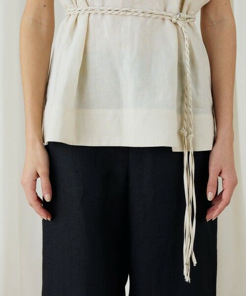 TOMORROWLAND / トゥモローランド シャツ・ブラウス | スパークリネン　ボクシーブラウス | 詳細8