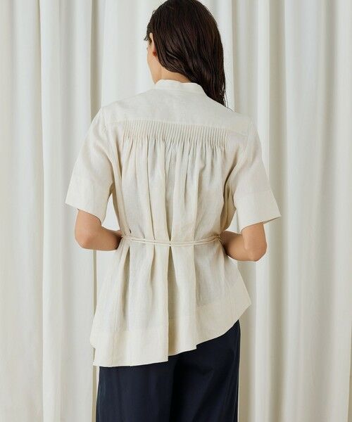 TOMORROWLAND / トゥモローランド シャツ・ブラウス | スパークリネン アシンメトリーヘムブラウス | 詳細4