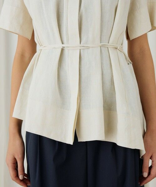 TOMORROWLAND / トゥモローランド シャツ・ブラウス | スパークリネン アシンメトリーヘムブラウス | 詳細8