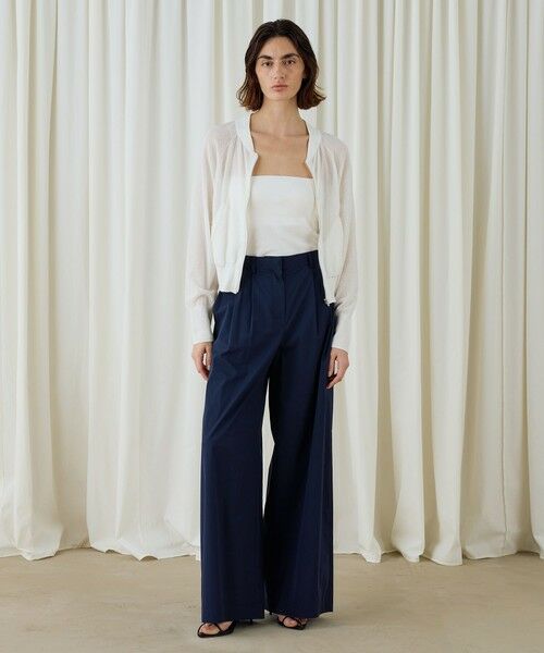 TOMORROWLAND / トゥモローランド カーディガン・ボレロ | コットンストレッチエアリーニット ジップアップブルゾン | 詳細1