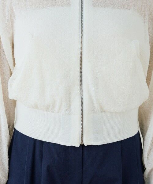 TOMORROWLAND / トゥモローランド カーディガン・ボレロ | コットンストレッチエアリーニット ジップアップブルゾン | 詳細8