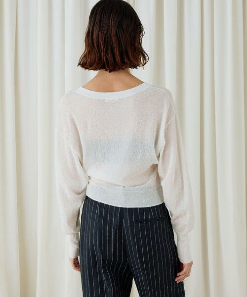 TOMORROWLAND / トゥモローランド ニット・セーター | コットンストレッチエアリーニット ラウンドネックプルオーバー | 詳細4