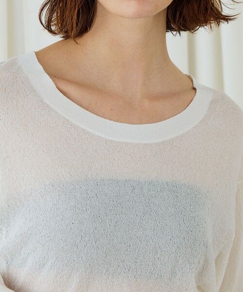 TOMORROWLAND / トゥモローランド ニット・セーター | コットンストレッチエアリーニット ラウンドネックプルオーバー | 詳細5
