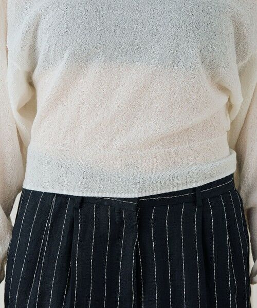 TOMORROWLAND / トゥモローランド ニット・セーター | コットンストレッチエアリーニット ラウンドネックプルオーバー | 詳細7