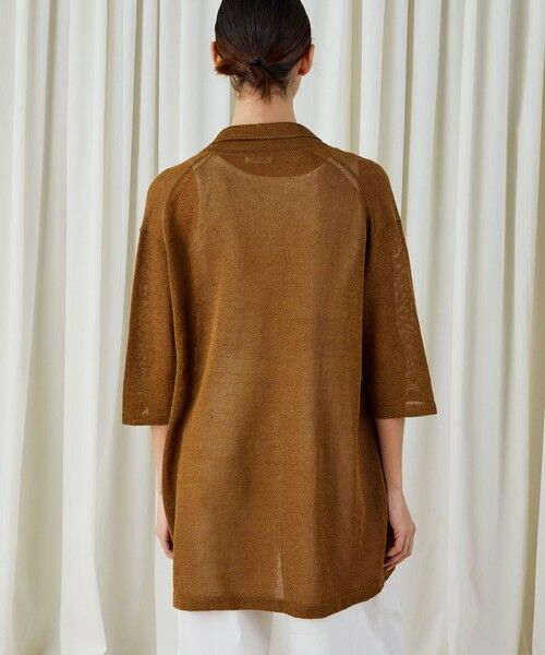 TOMORROWLAND / トゥモローランド カーディガン・ボレロ | コットンシルクペーパーツイスト ラペルカラーカーディガン | 詳細4