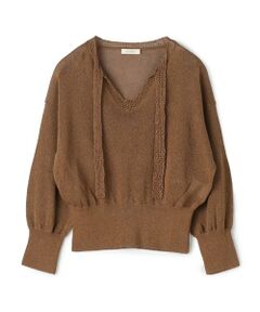 TOMORROWLAND / トゥモローランド ニット・セーター | コットンシルクペーパーツイスト Vネックプルオーバー