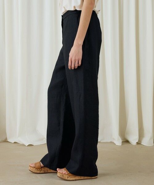 TOMORROWLAND / トゥモローランド その他パンツ | ツイルリネン　セミワイドイージーパンツ | 詳細4