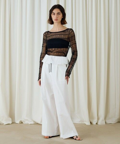 TOMORROWLAND / トゥモローランド その他パンツ | コットンタイプライターフレアパンツ | 詳細1