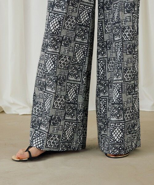 TOMORROWLAND / トゥモローランド その他パンツ | パッチワークレースプリント フリルストレートパンツ | 詳細8