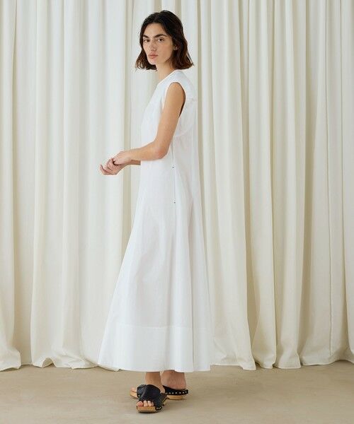 TOMORROWLAND / トゥモローランド ロング・マキシ丈ワンピース | コットンタイプライター フレアマキシワンピース | 詳細2