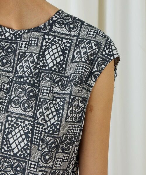 TOMORROWLAND / トゥモローランド ロング・マキシ丈ワンピース | パッチワークレースプリント フレアマキシワンピース | 詳細5