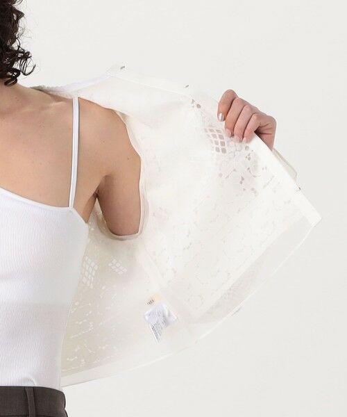 TOMORROWLAND / トゥモローランド テーラードジャケット | パッチワークレース ノーカラーブルゾン | 詳細5