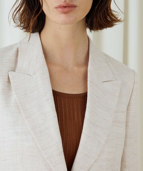 TOMORROWLAND / トゥモローランド テーラードジャケット | リネンツイル ピークドラペルジャケット | 詳細6