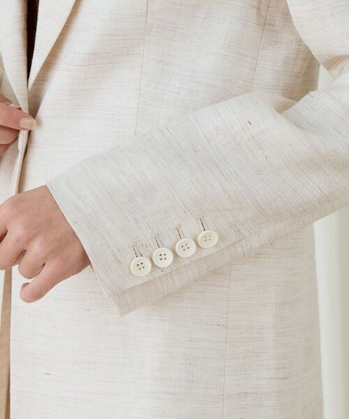 TOMORROWLAND / トゥモローランド テーラードジャケット | リネンツイル ピークドラペルジャケット | 詳細8