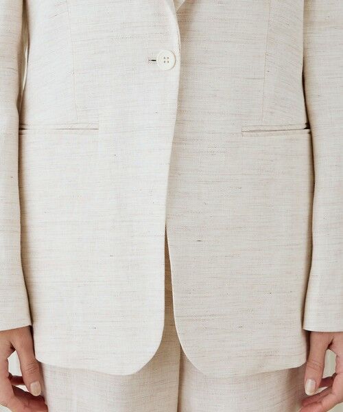 TOMORROWLAND / トゥモローランド テーラードジャケット | リネンツイル ピークドラペルジャケット | 詳細9
