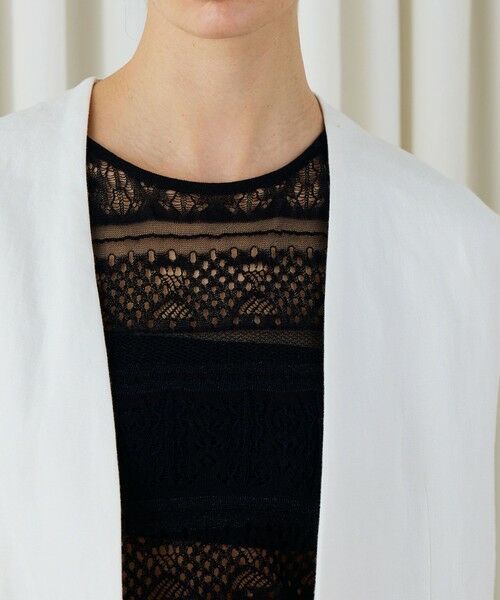 TOMORROWLAND / トゥモローランド ベスト | ファブリックコンビ Vカラージレ | 詳細6