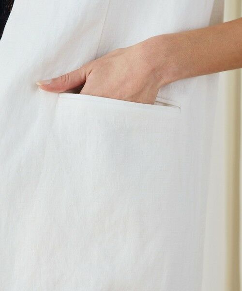 TOMORROWLAND / トゥモローランド ベスト | ファブリックコンビ Vカラージレ | 詳細8