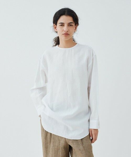 TOMORROWLAND / トゥモローランド シャツ・ブラウス（半袖以外） | リネン クルーネックシャツ | 詳細2