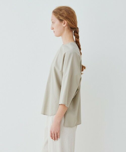 TOMORROWLAND / トゥモローランド シャツ・ブラウス | コットンツイル クルーネックドルマン プルオーバーシャツ | 詳細3