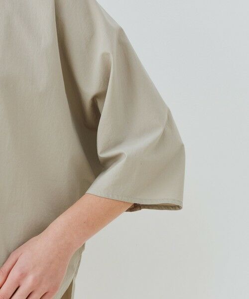 TOMORROWLAND / トゥモローランド シャツ・ブラウス | コットンツイル クルーネックドルマン プルオーバーシャツ | 詳細6