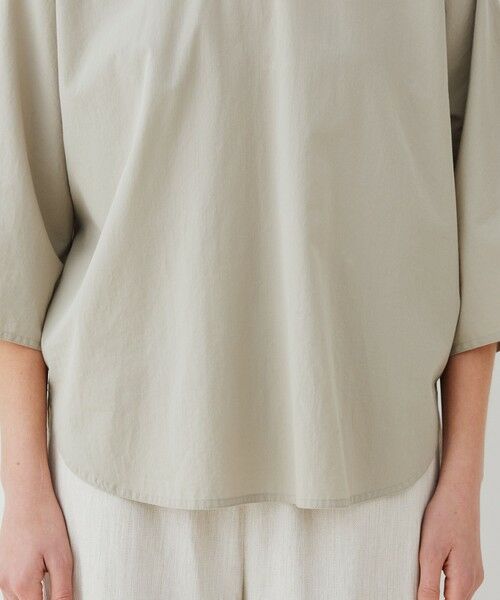 TOMORROWLAND / トゥモローランド シャツ・ブラウス | コットンツイル クルーネックドルマン プルオーバーシャツ | 詳細7
