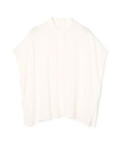 TOMORROWLAND / トゥモローランド シャツ・ブラウス | ライトシルクストレッチ スタンドネックボックスシャツ