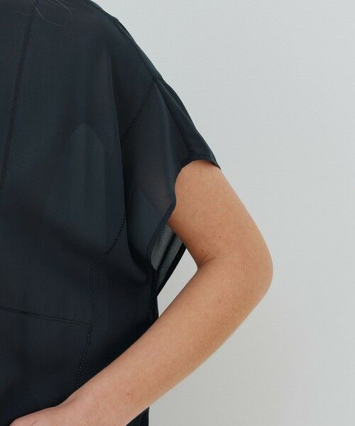 TOMORROWLAND / トゥモローランド シャツ・ブラウス | ライトシルクストレッチ スタンドネックボックスシャツ | 詳細6