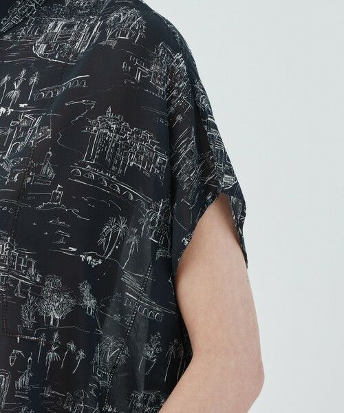 TOMORROWLAND / トゥモローランド シャツ・ブラウス | LandScapeシルクストレッチ スタンドネックボックスシャツ | 詳細14