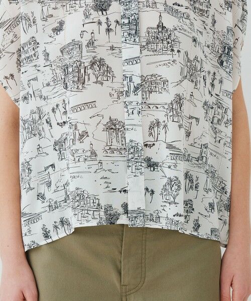 TOMORROWLAND / トゥモローランド シャツ・ブラウス | LandScapeシルクストレッチ スタンドネックボックスシャツ | 詳細7