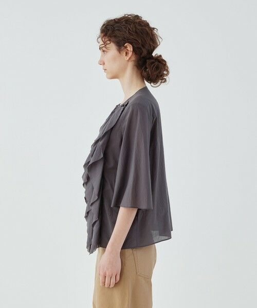 TOMORROWLAND / トゥモローランド シャツ・ブラウス | インドコットン フリルシャツ | 詳細3
