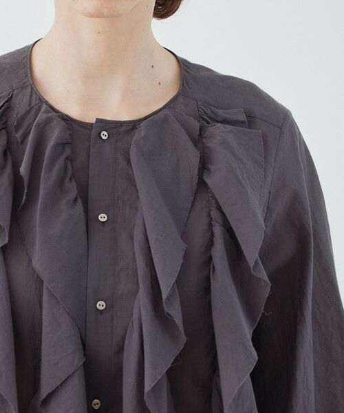 TOMORROWLAND / トゥモローランド シャツ・ブラウス | インドコットン フリルシャツ | 詳細5