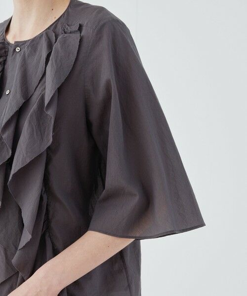 TOMORROWLAND / トゥモローランド シャツ・ブラウス | インドコットン フリルシャツ | 詳細6