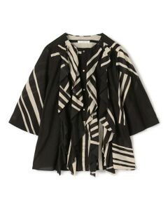 TOMORROWLAND / トゥモローランド シャツ・ブラウス | ランドレイヤープリント フリルシャツ